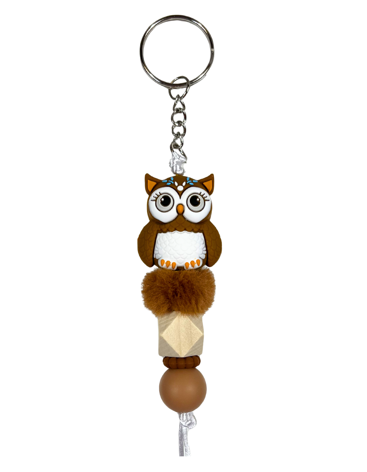 Charm: Beaded Owls I