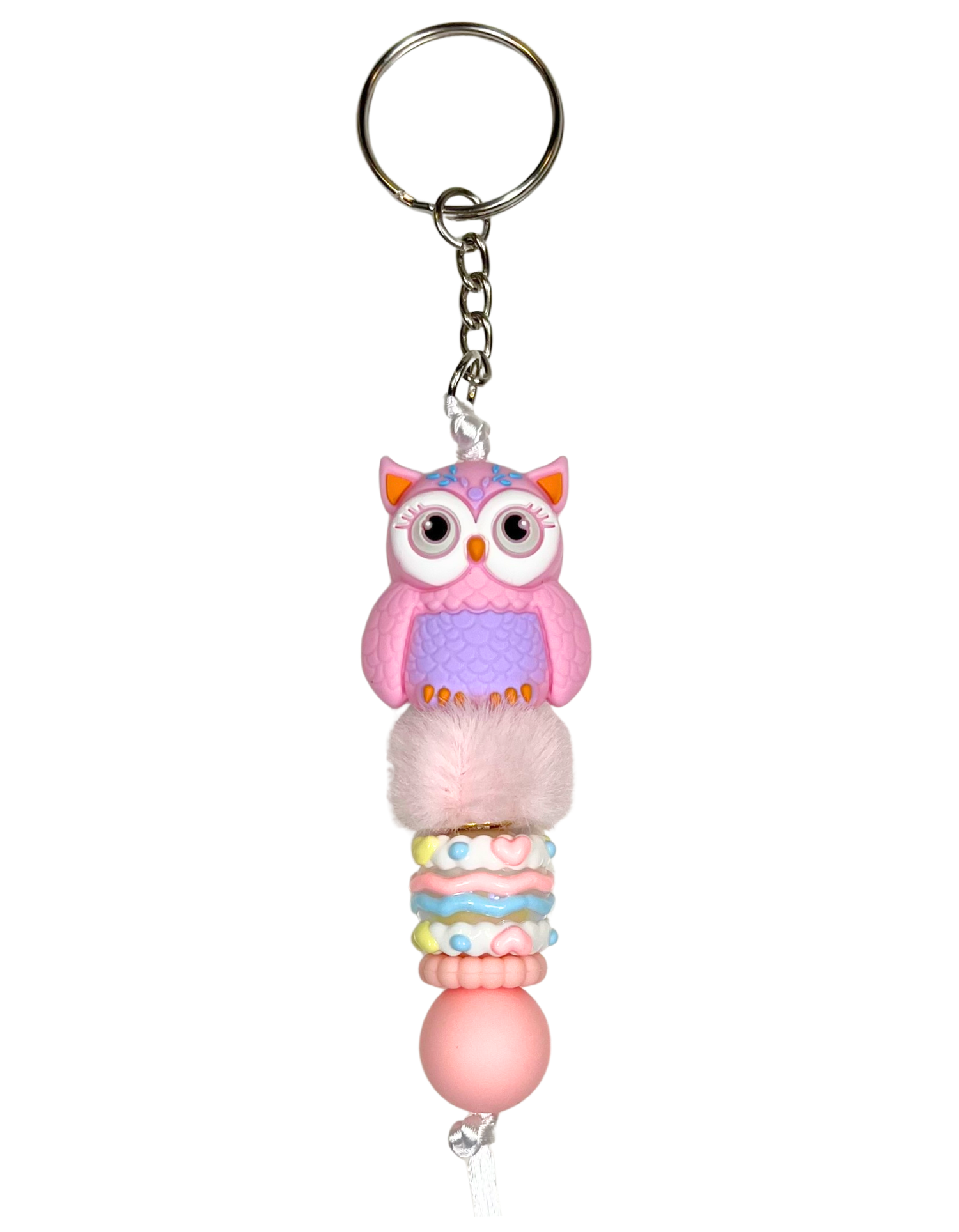 Charm: Beaded Owls I