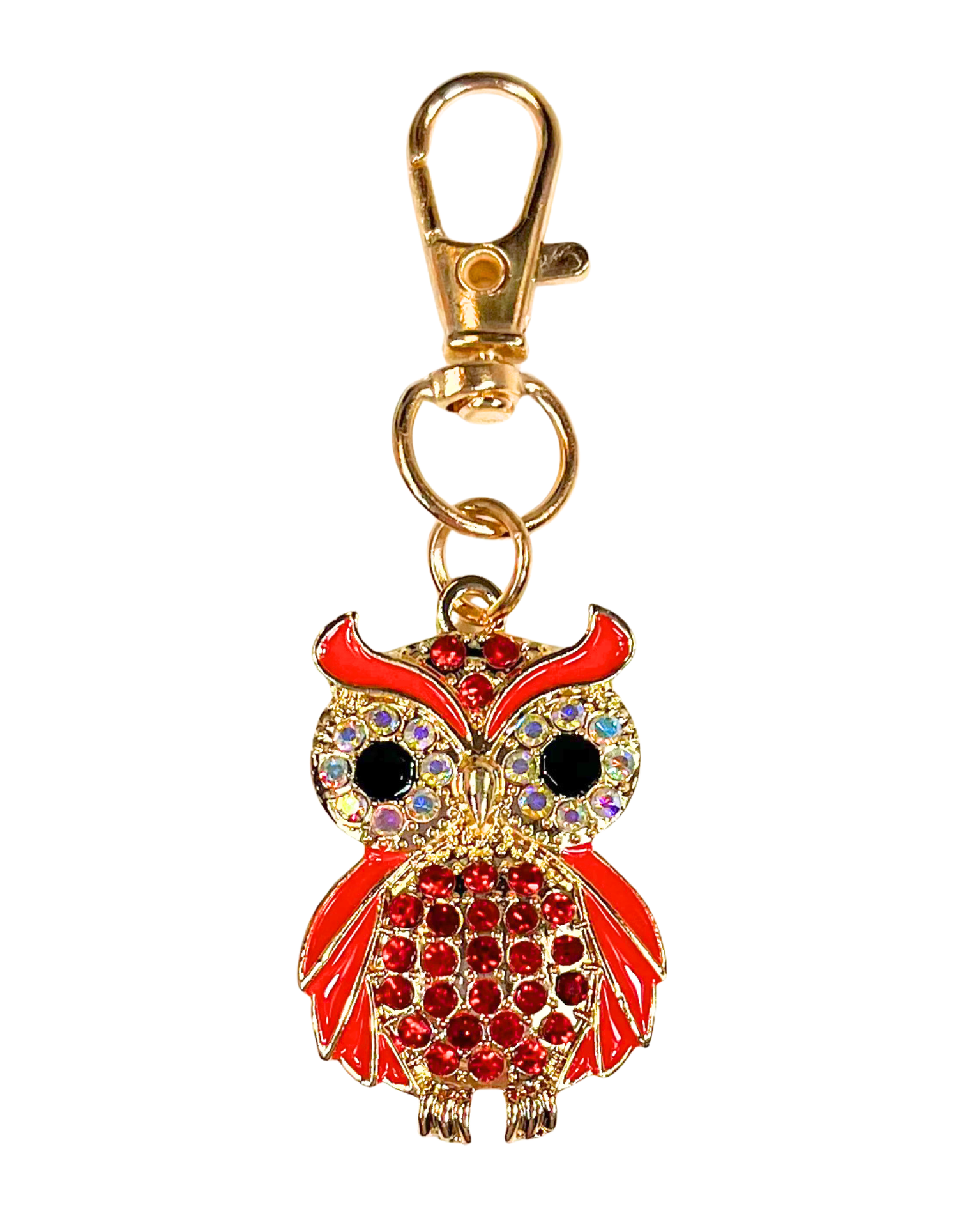 Charm: Mini Rhinestone Owl