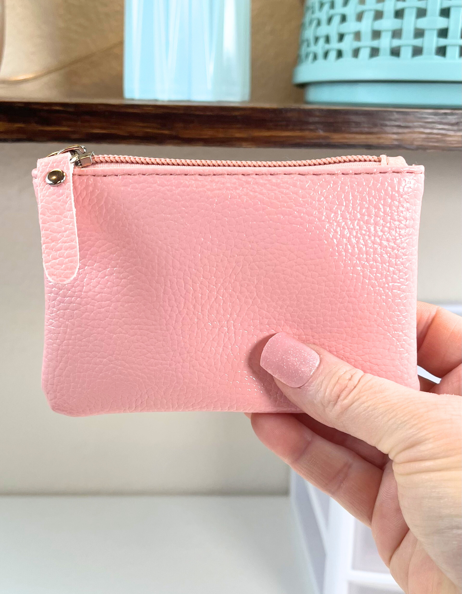 Coin Purse: Simplicity in Pink Blush