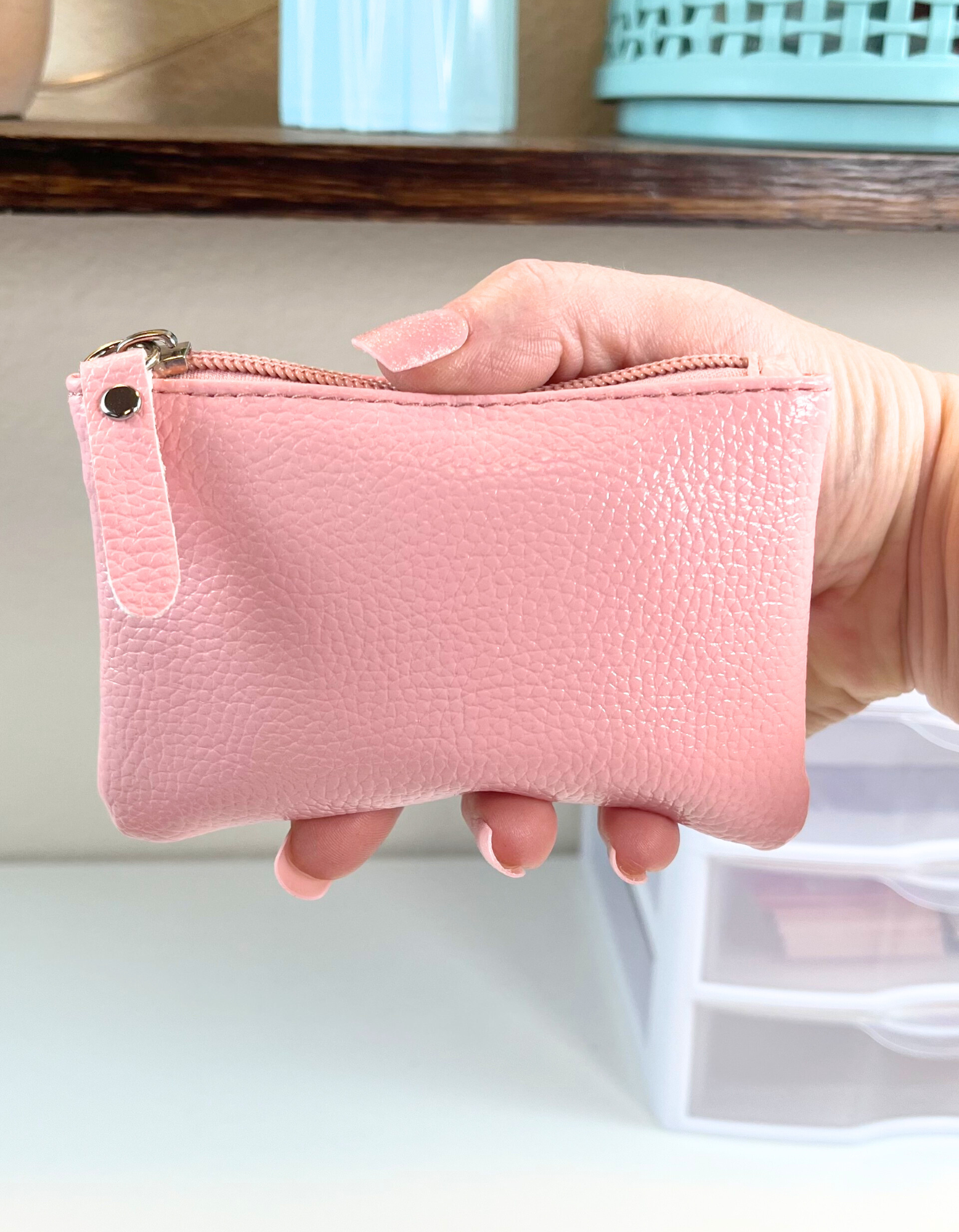 Coin Purse: Simplicity in Pink Blush