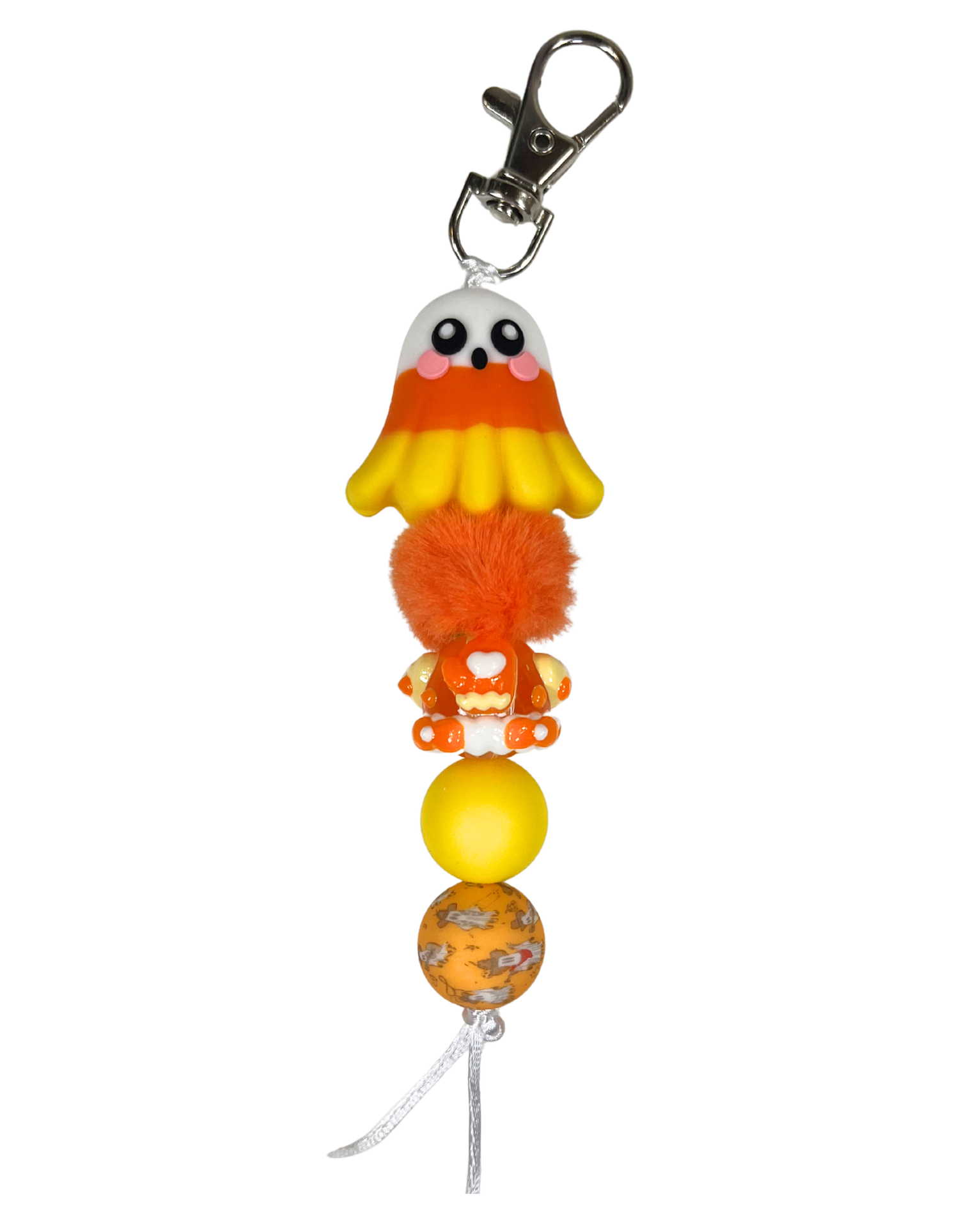 Charm: Beaded Ghosts