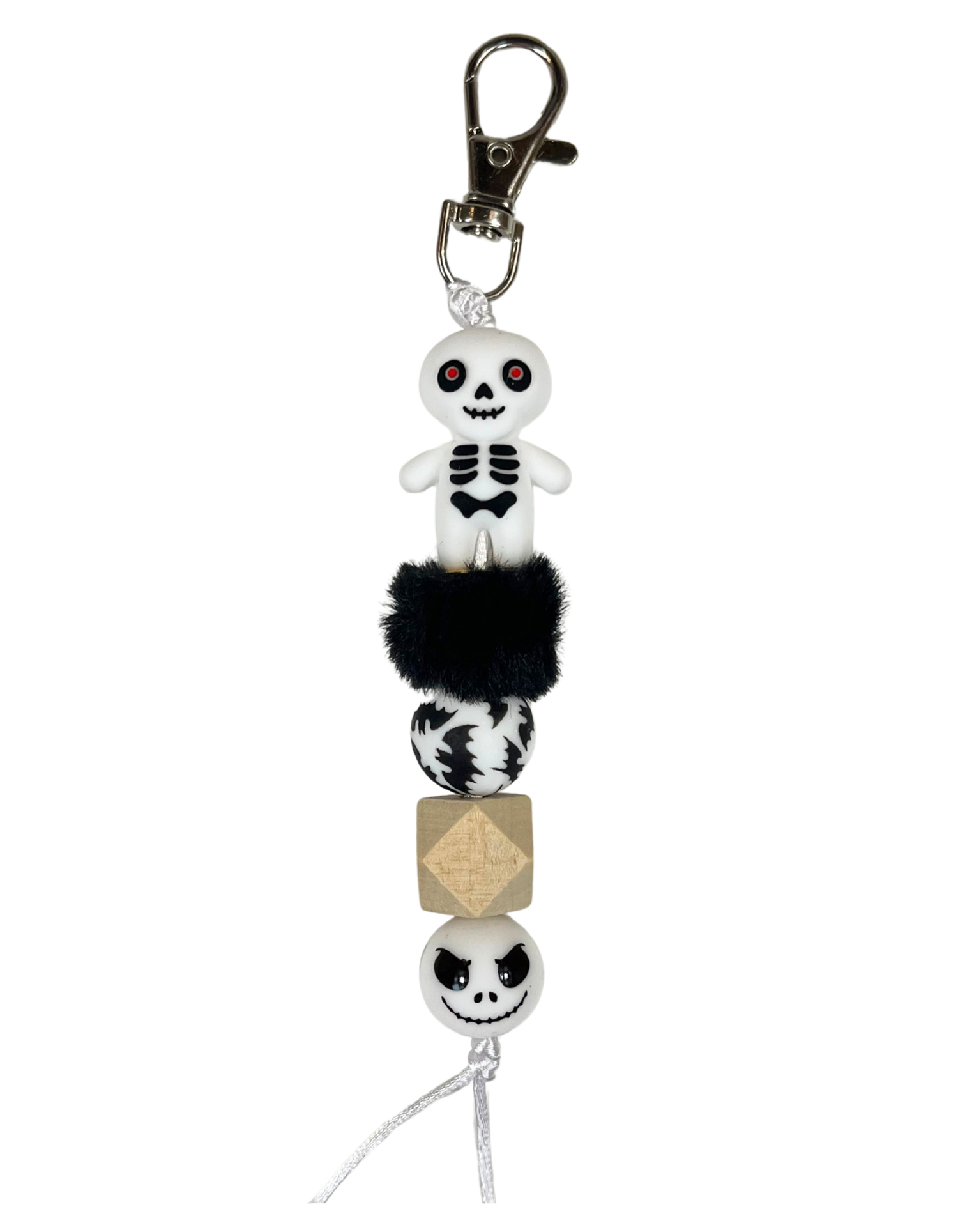 Charm: Beaded Skeleton