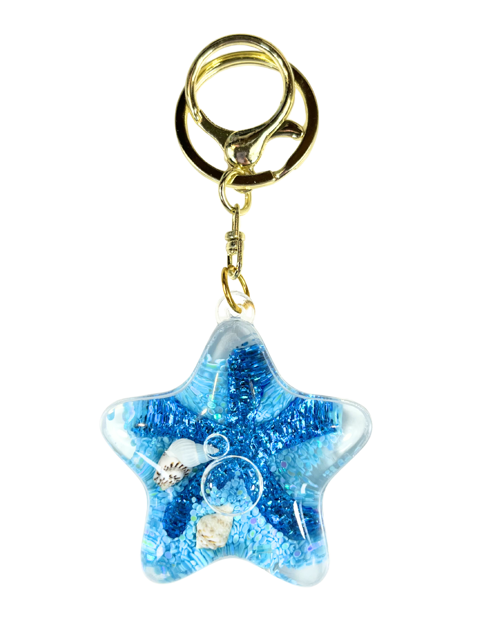 Keychain Charm: Starfish Quicksand