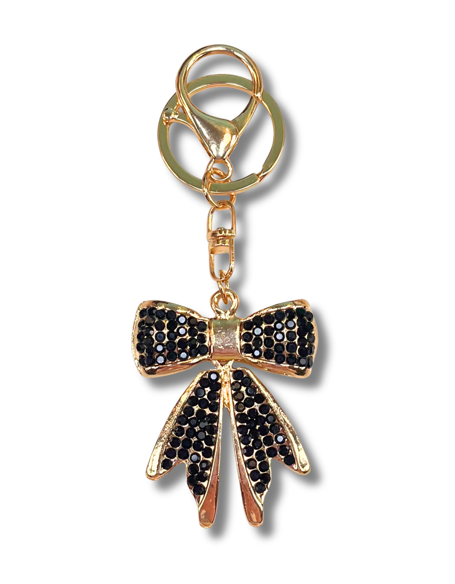 Keychain Charm: Rhinestone Bow
