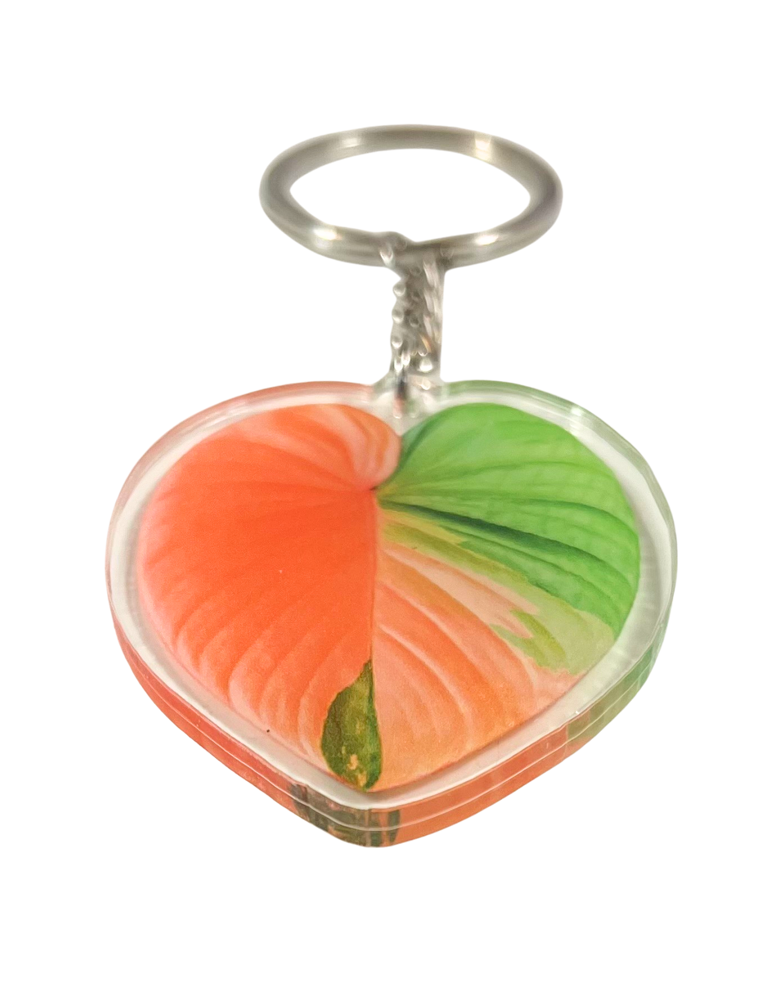 Keychain Charm: Acrylic Leaf