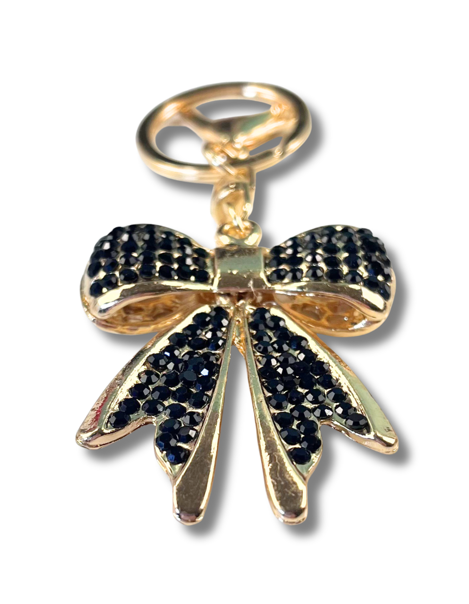 Keychain Charm: Rhinestone Bow