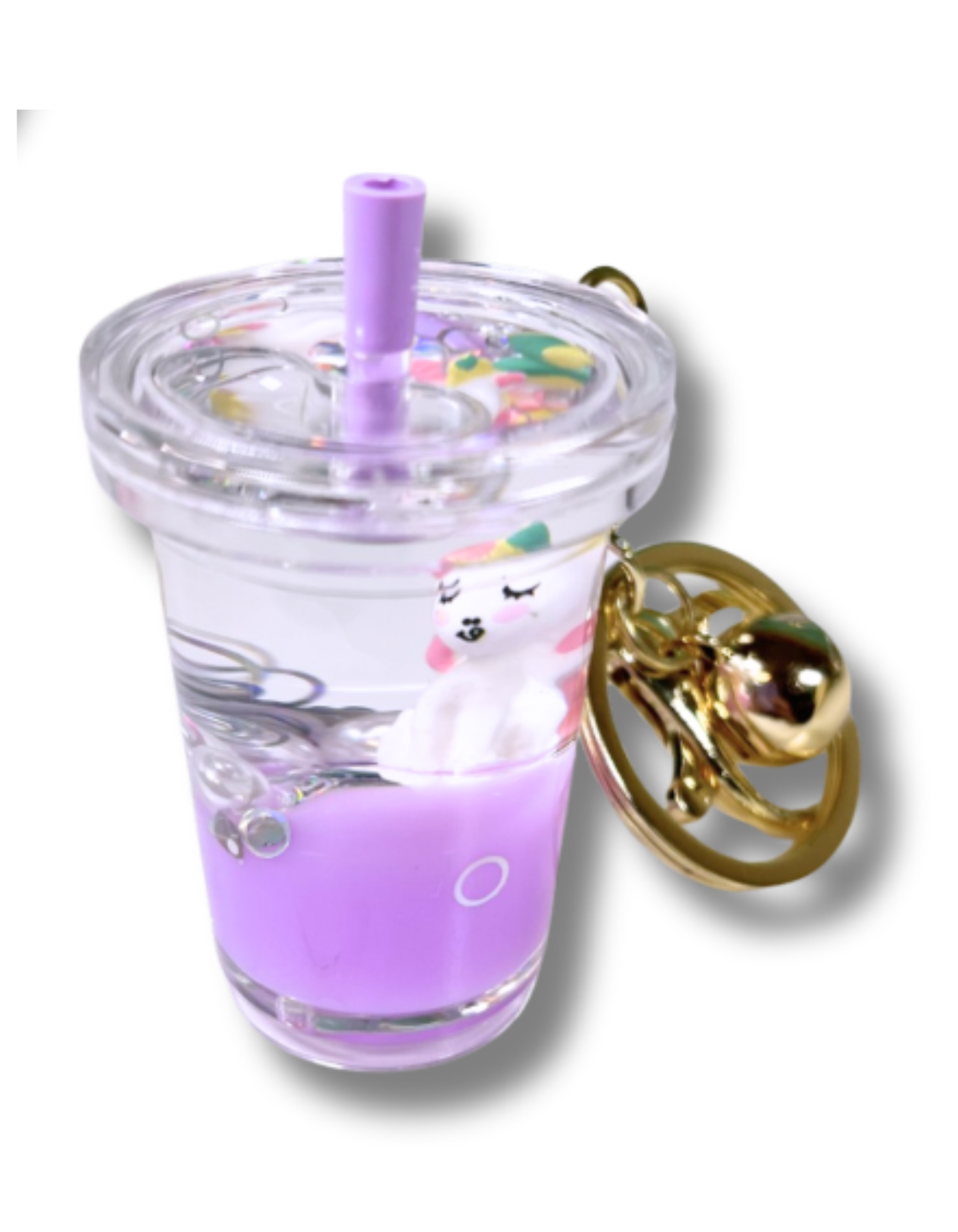 Keychain Charm: Unicorn Quicksand
