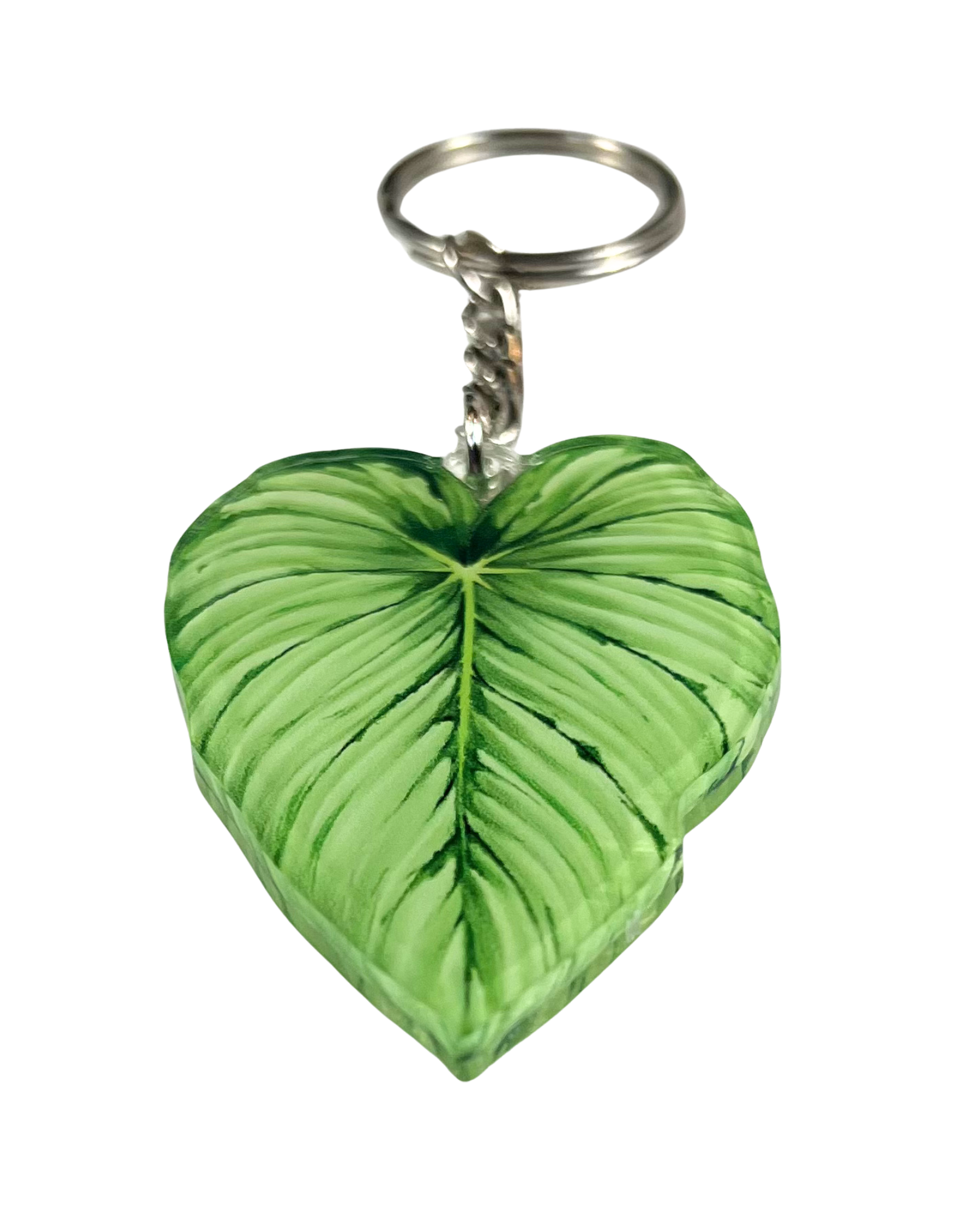 Keychain Charm: Acrylic Leaf