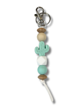 Keychain Charm: Beaded Cactus