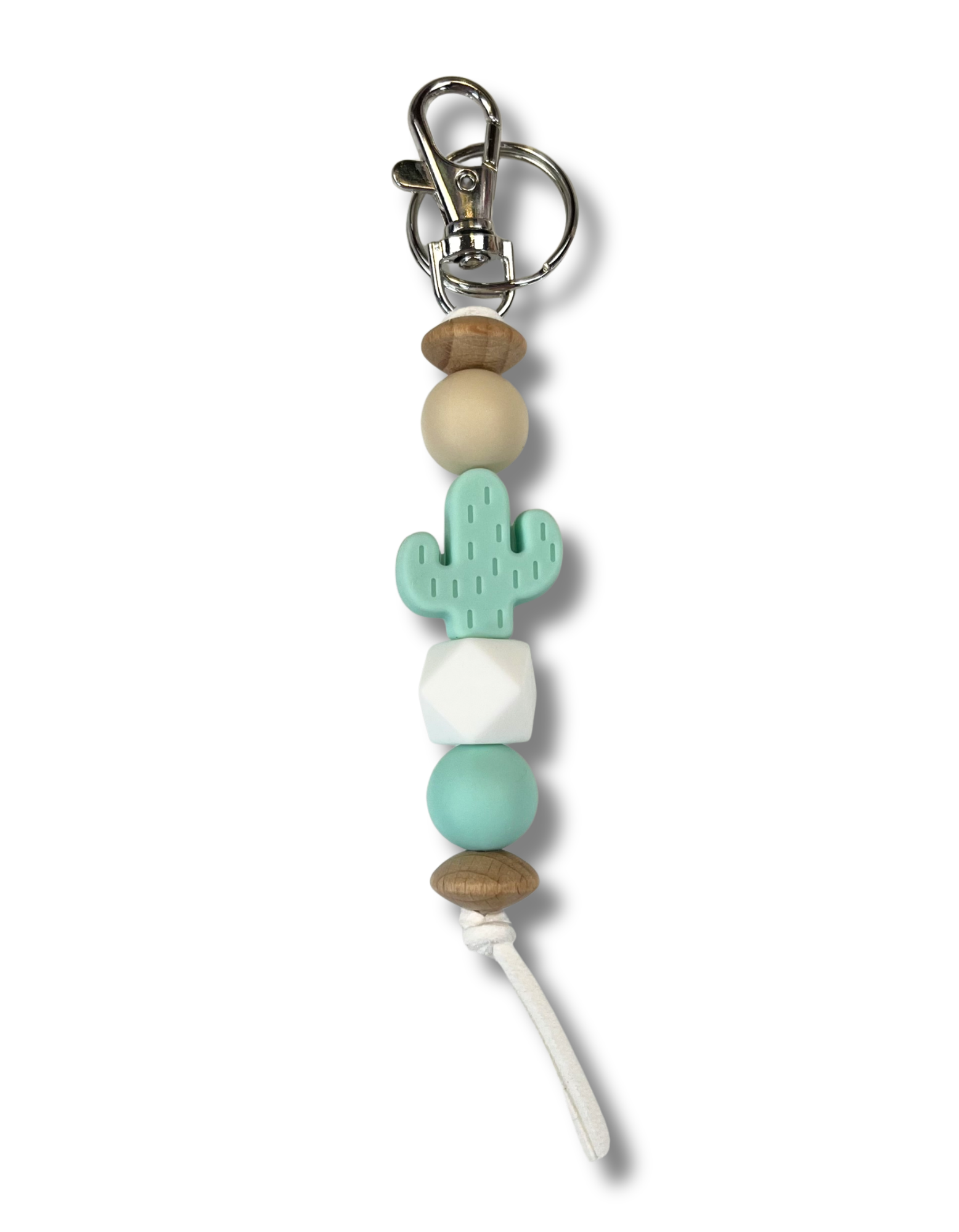 Keychain Charm: Beaded Cactus