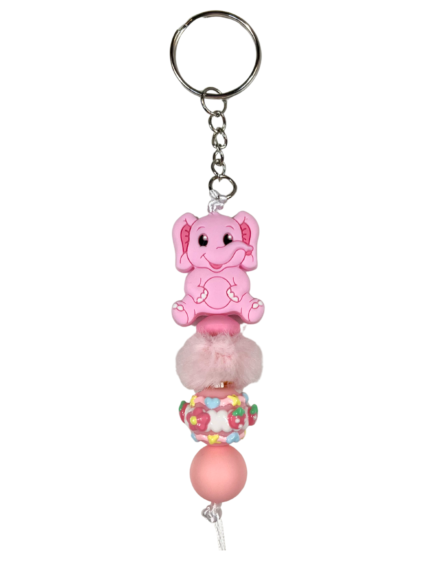 Charm: Beaded Elephants