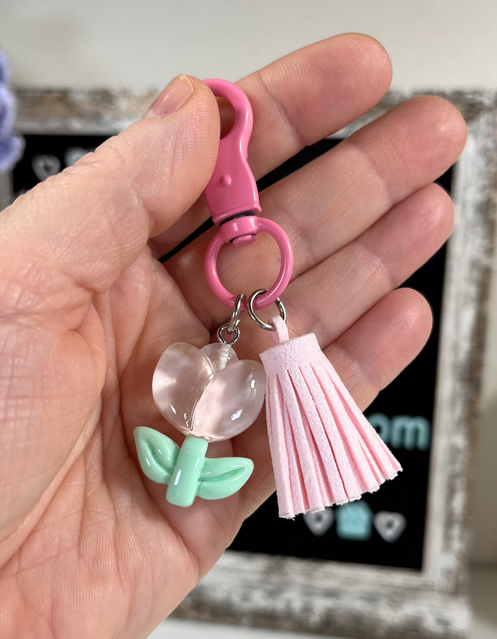 Keychain Charm: Tulips