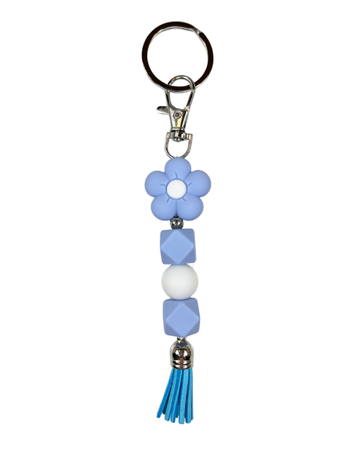 Keychain Charm: Beaded Carnation