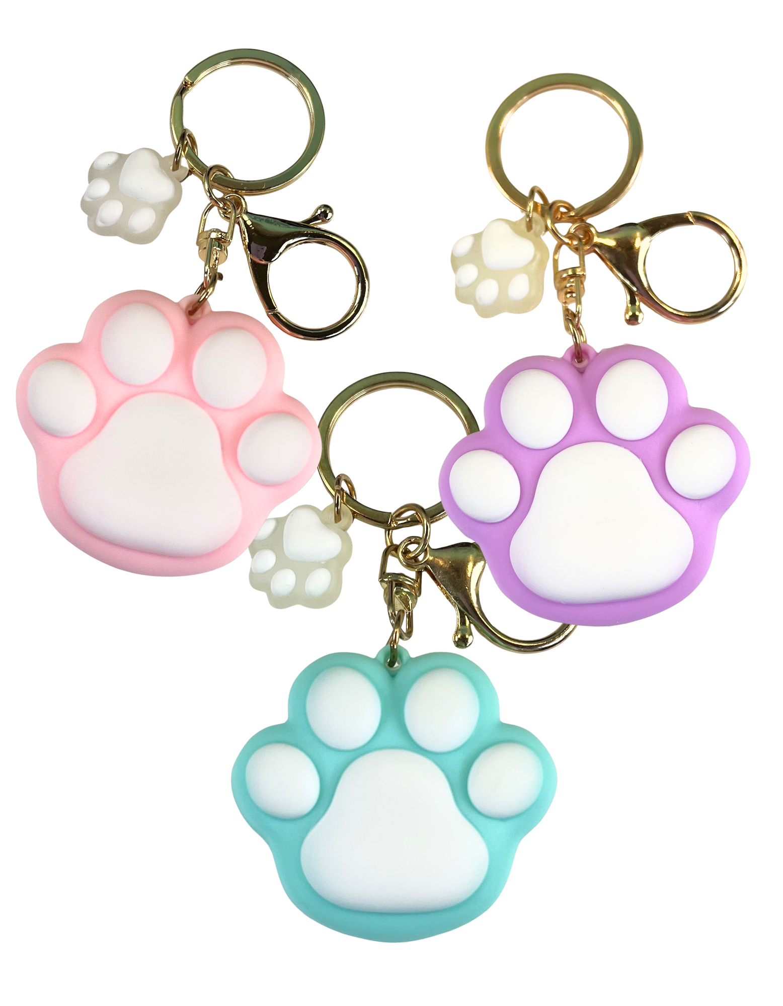 Keychain Charm: Paw Prints