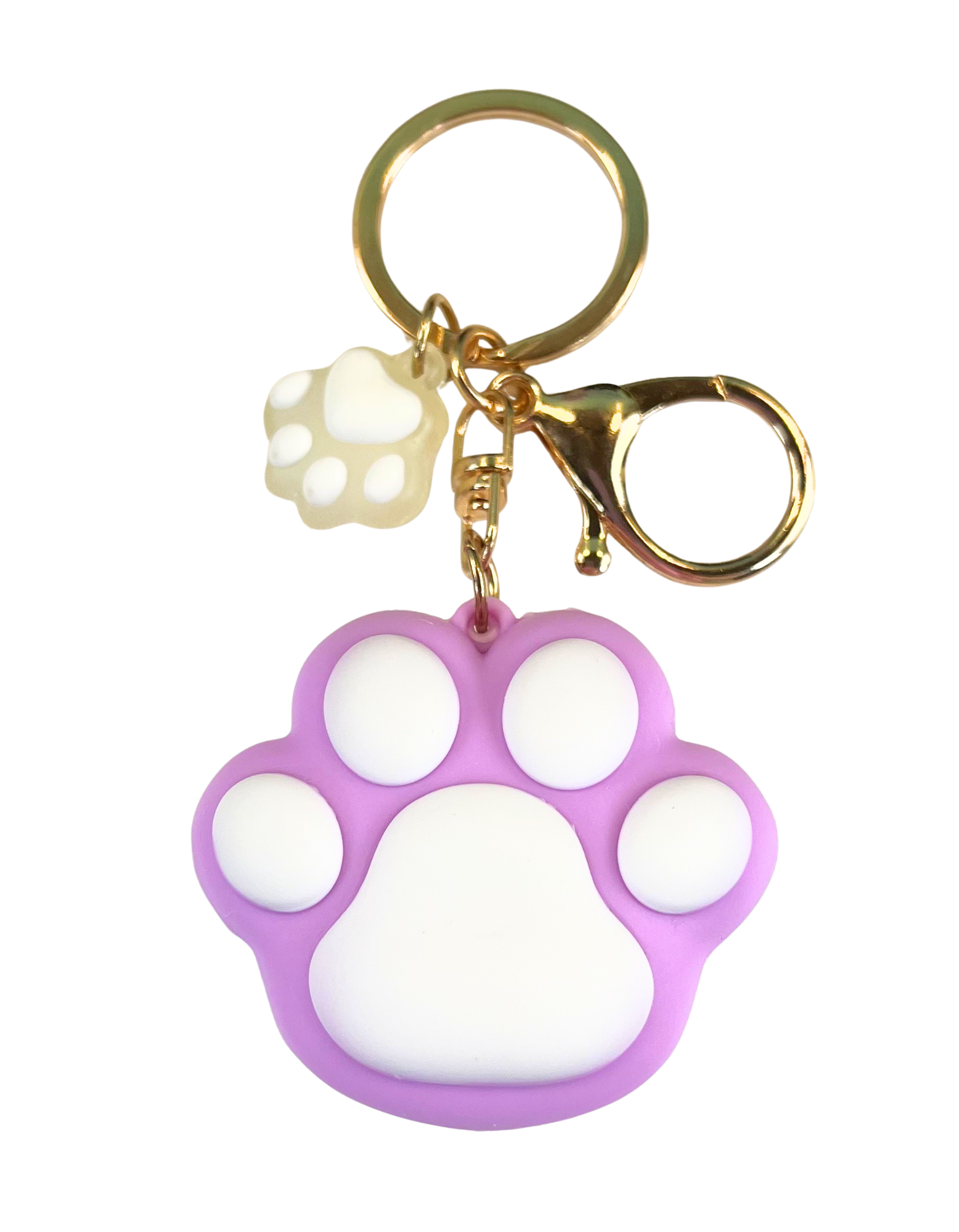 Keychain Charm: Paw Prints