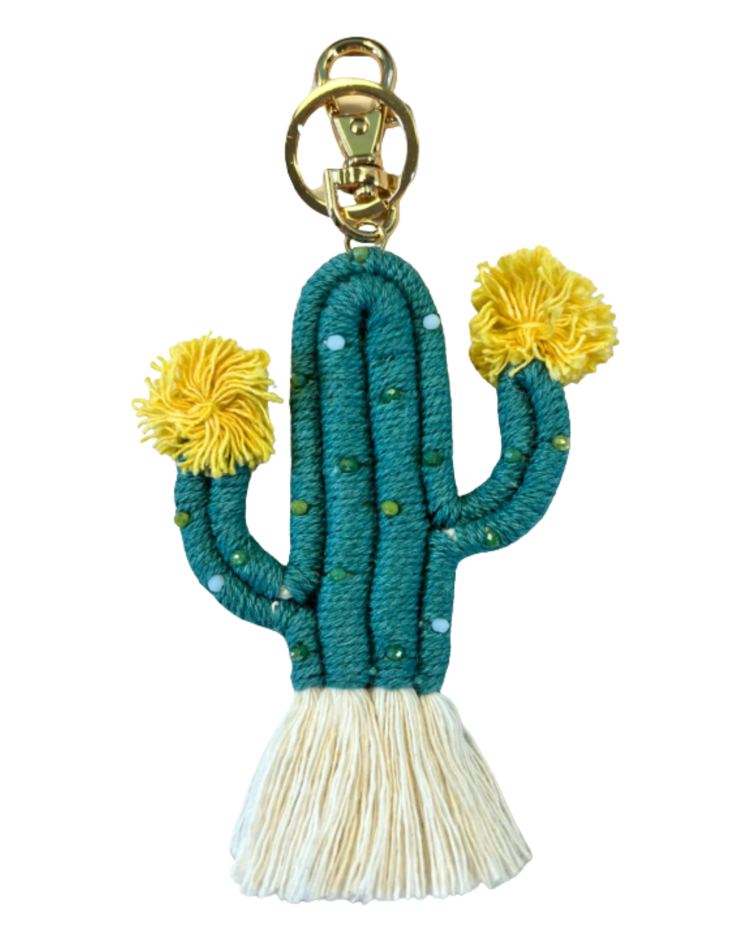 Keychain Charm: Knit Cactus