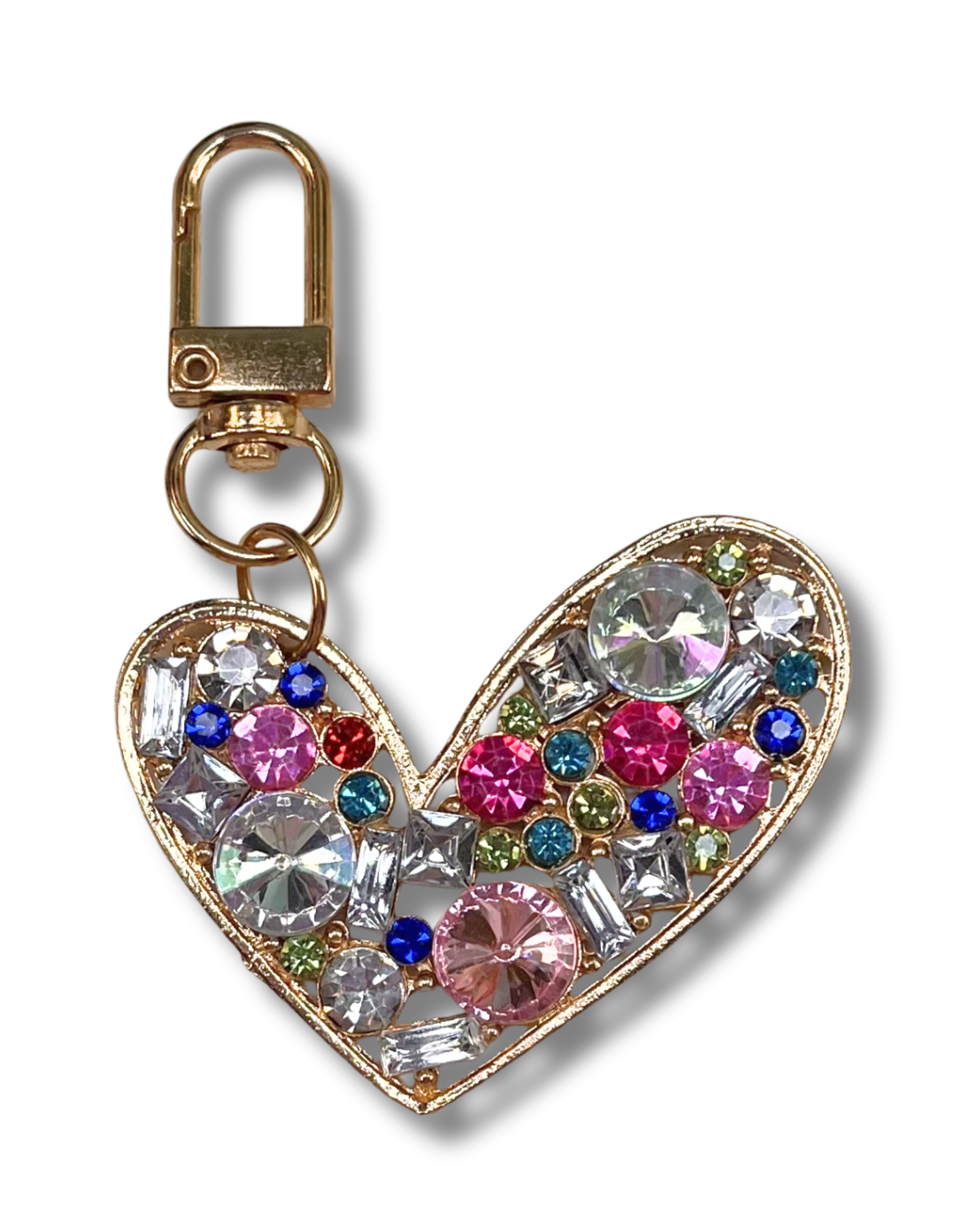 Keychain Charm: Jewel Heart