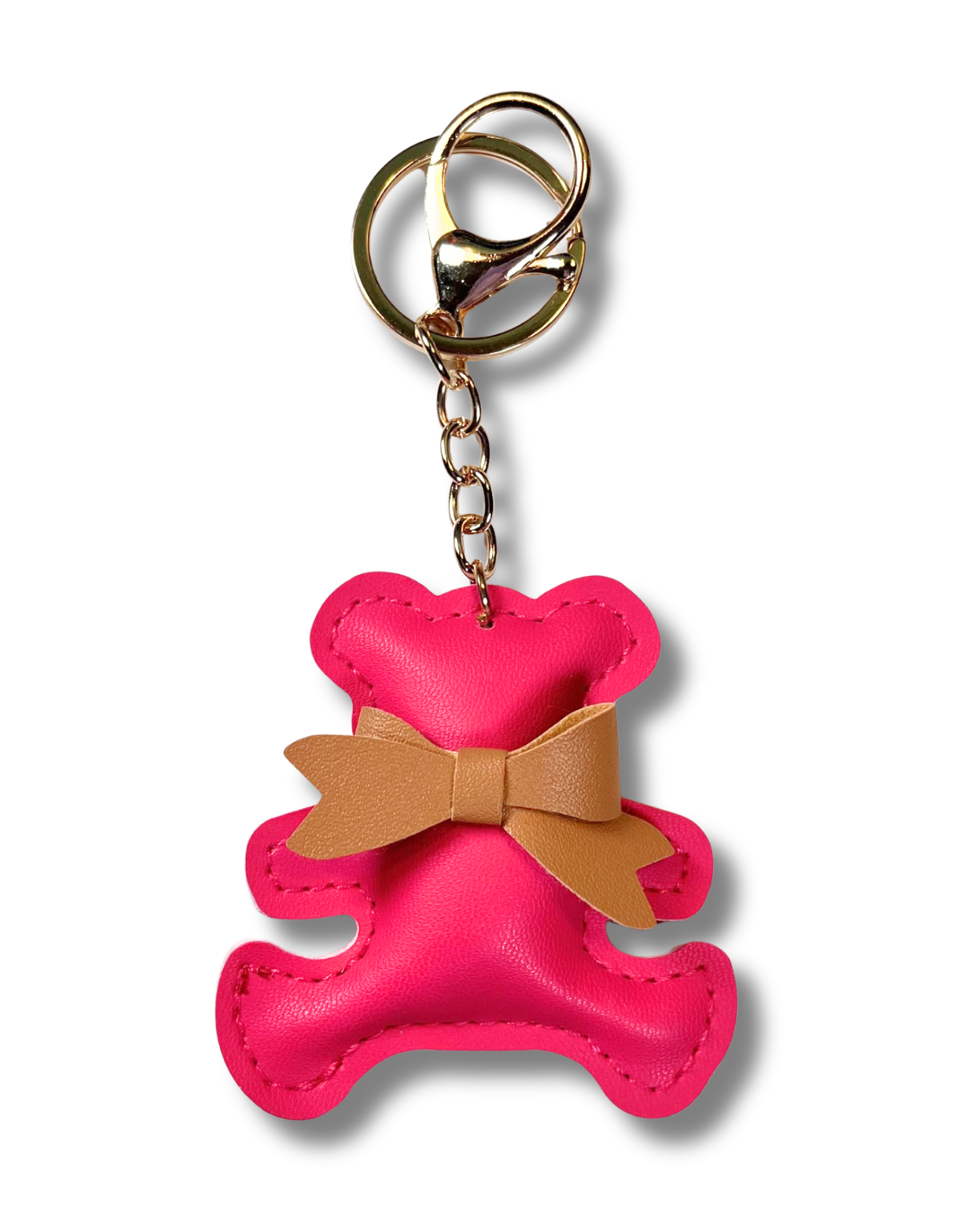 Keychain Charm: Bear with Bow