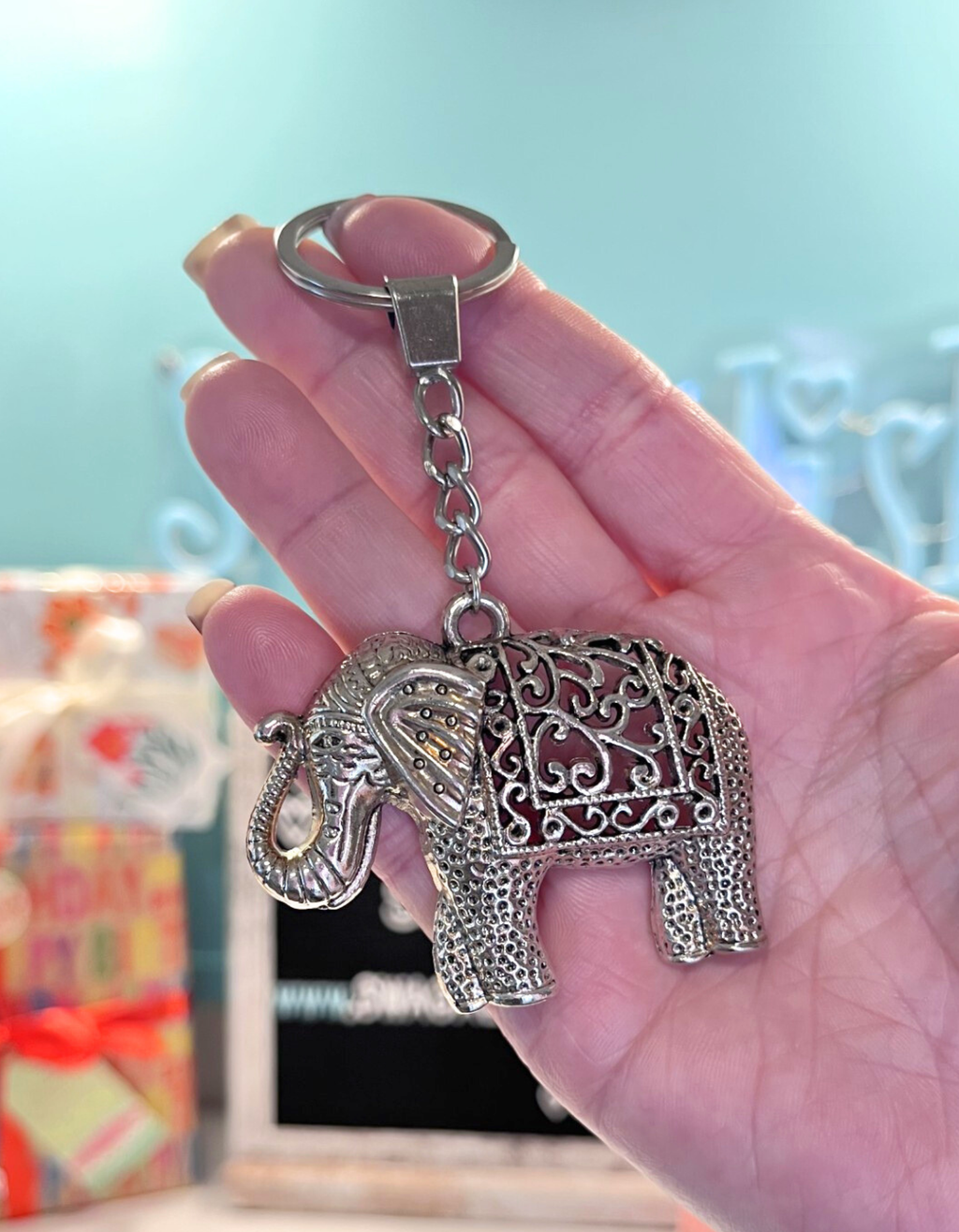 Keychain Charm: Elephants