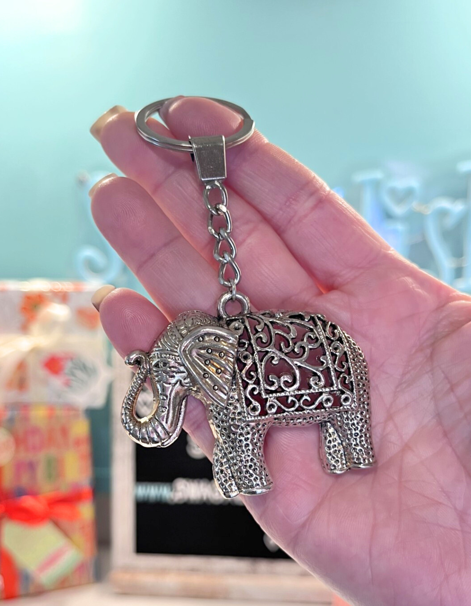 Keychain Charm: Elephants