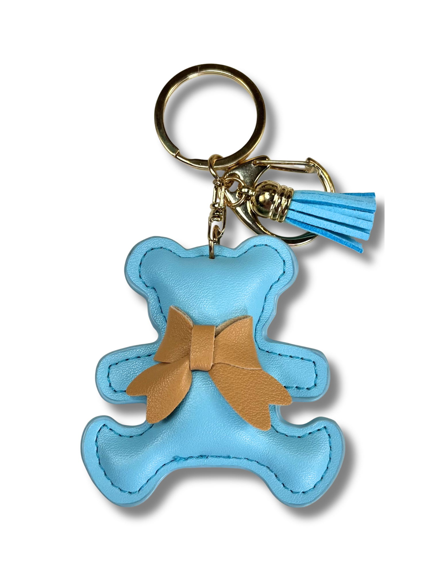 Keychain Charm: Bear with Bow