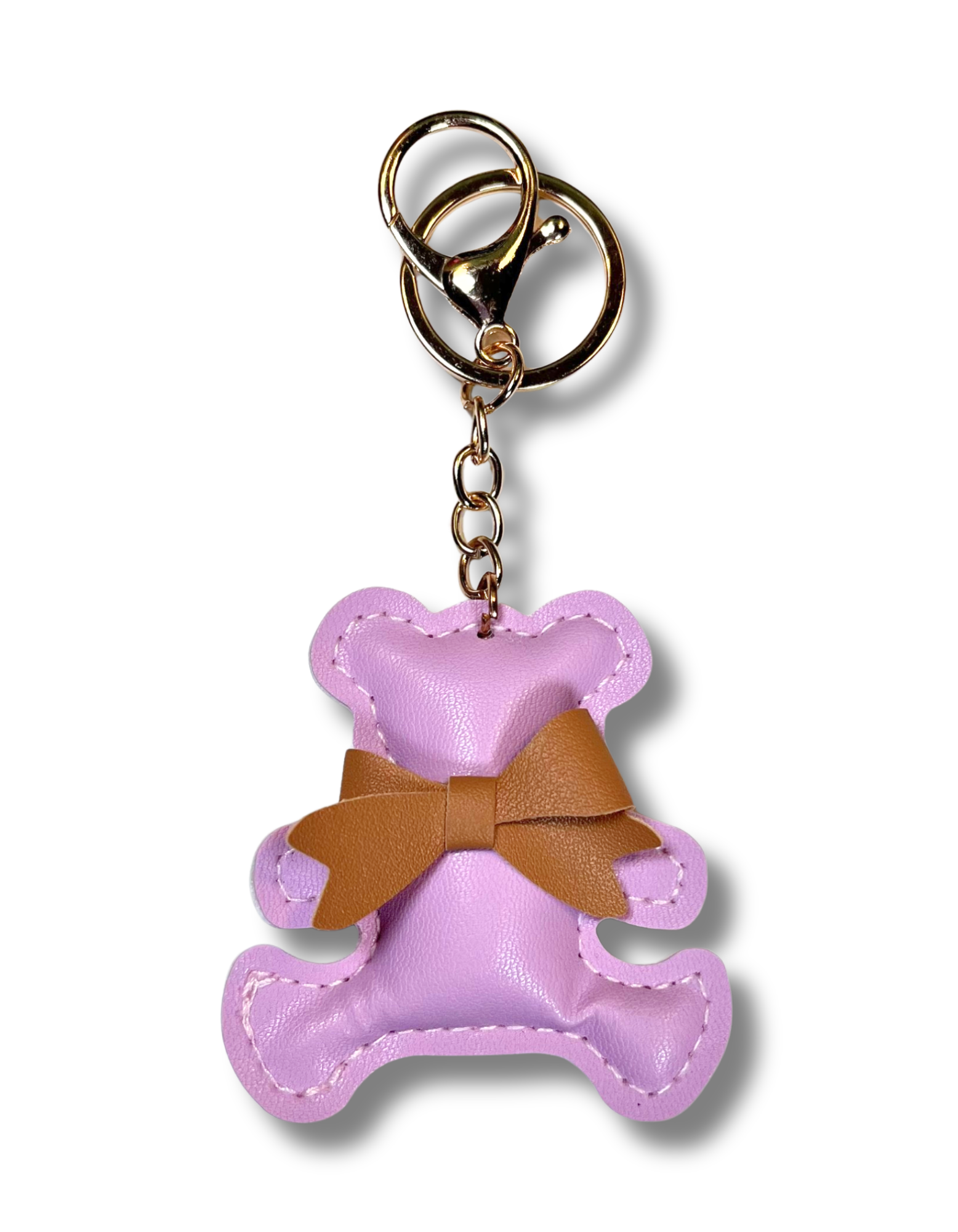 Keychain Charm: Bear with Bow