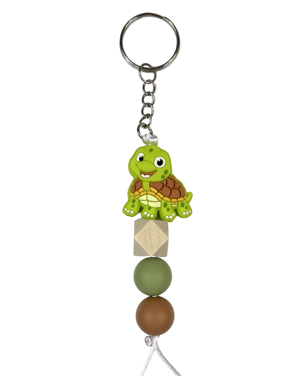 Keychain Charm: Beaded Turtle