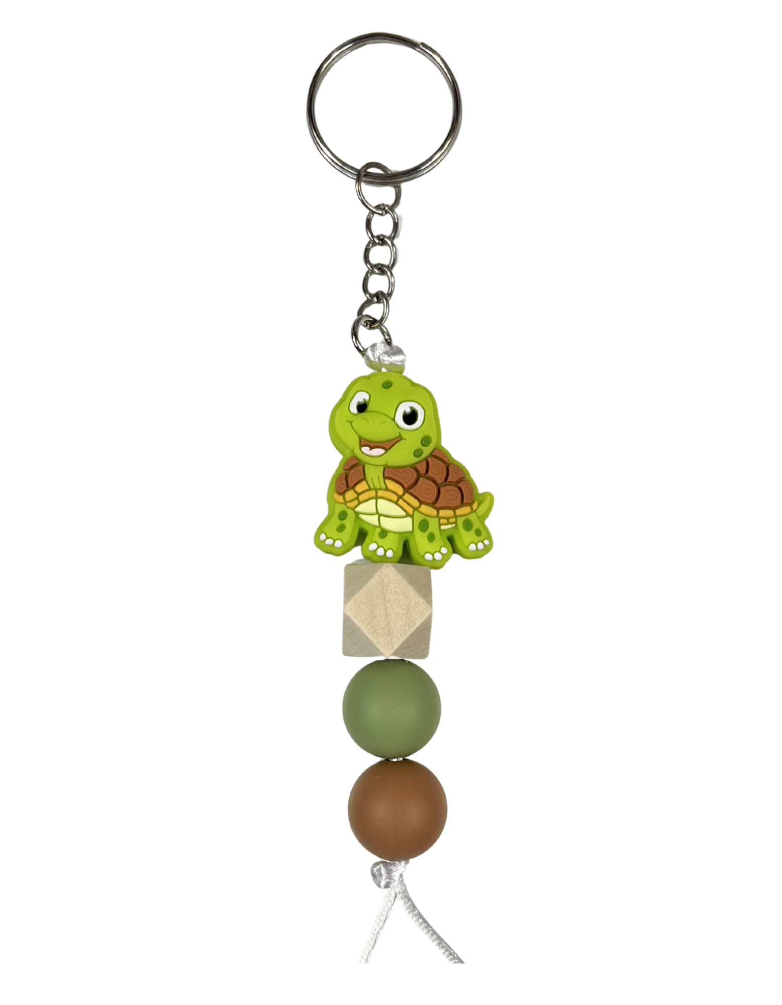 Keychain Charm: Beaded Turtle