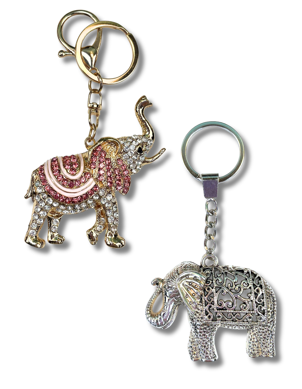 Keychain Charm: Elephants