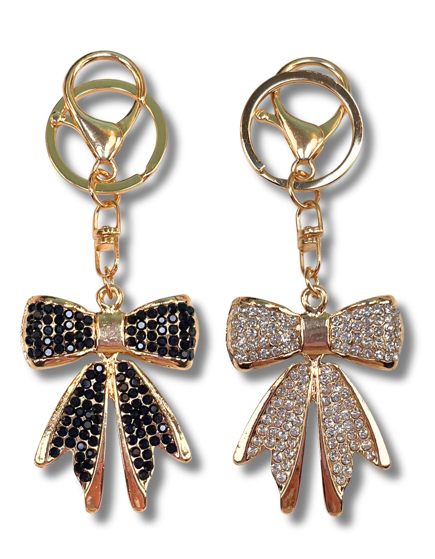 Keychain Charm: Rhinestone Bow