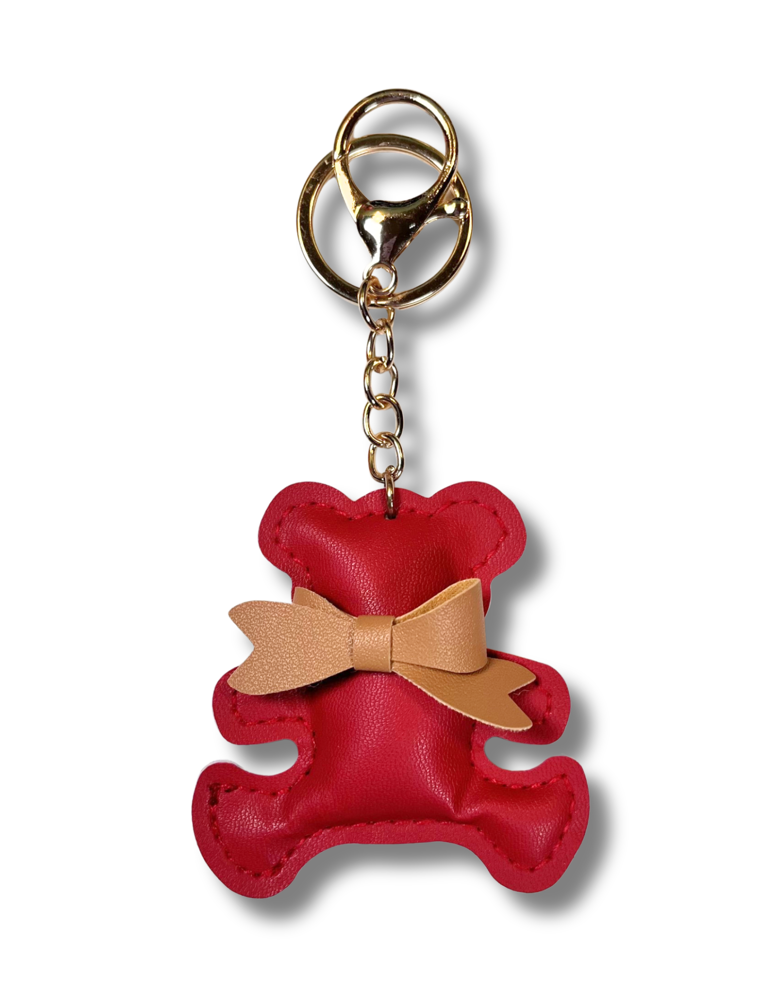 Keychain Charm: Bear with Bow