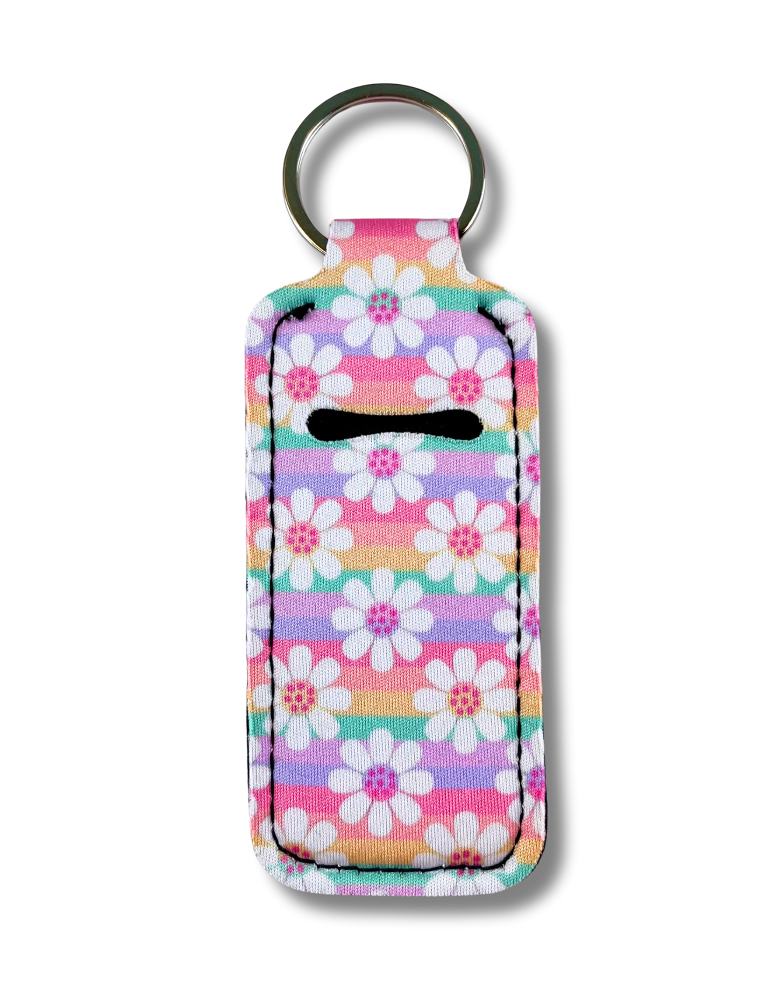 Lip Gloss Holder: Daisies in Rainbow