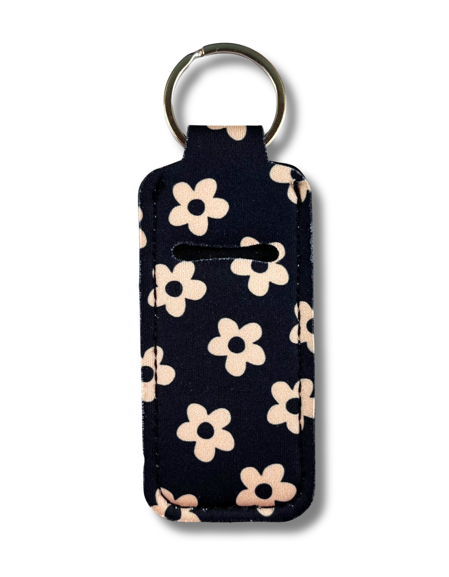 Lip Gloss Holder: Flowers in Black
