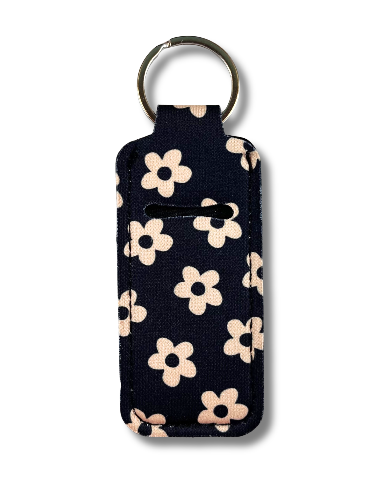 Lip Gloss Holder: Flowers in Black
