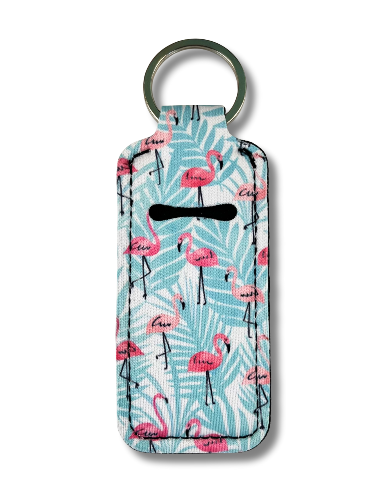 Lip Gloss Holder: Flamingos in Blue