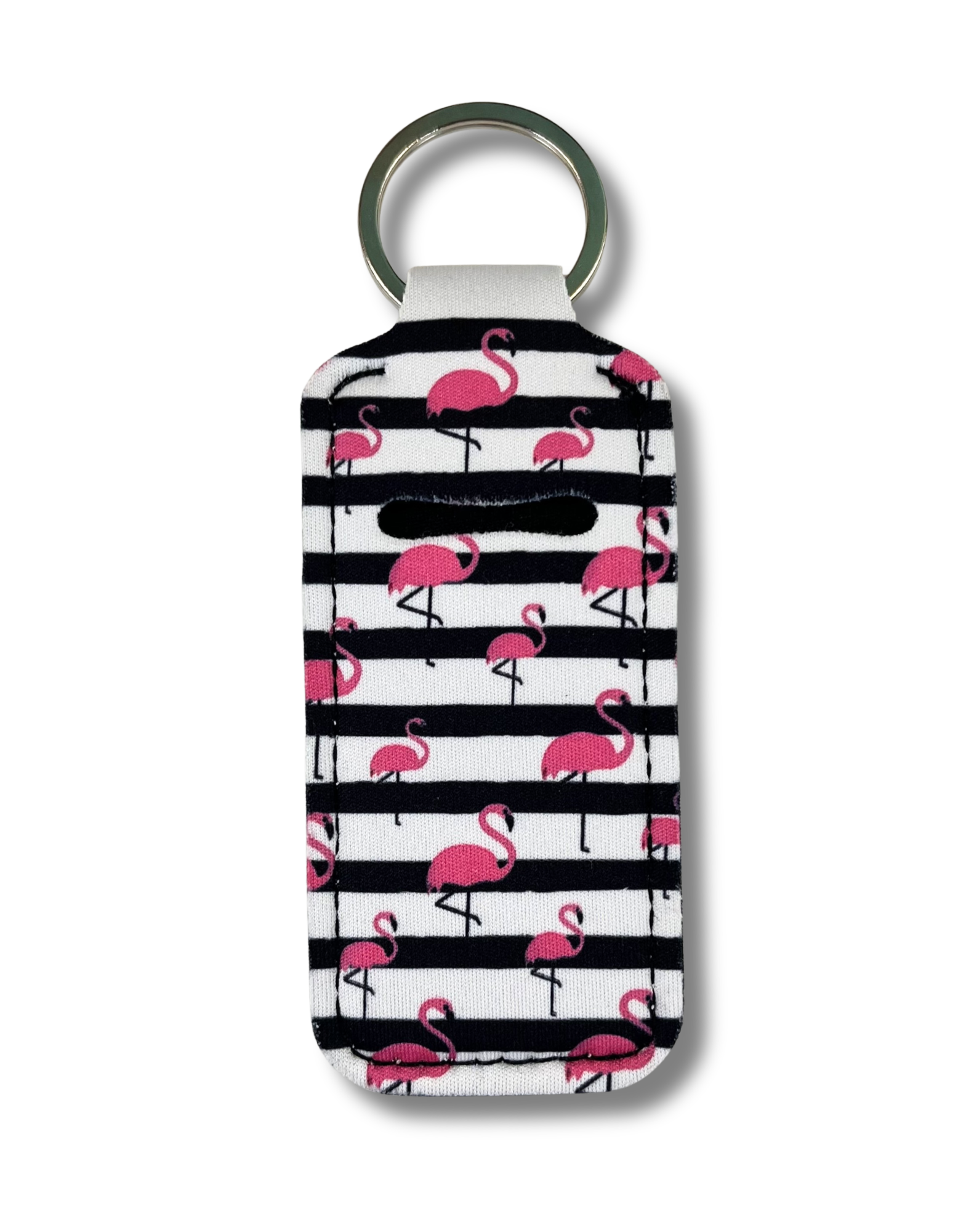 Lip Gloss Holder: Flamingos in Black