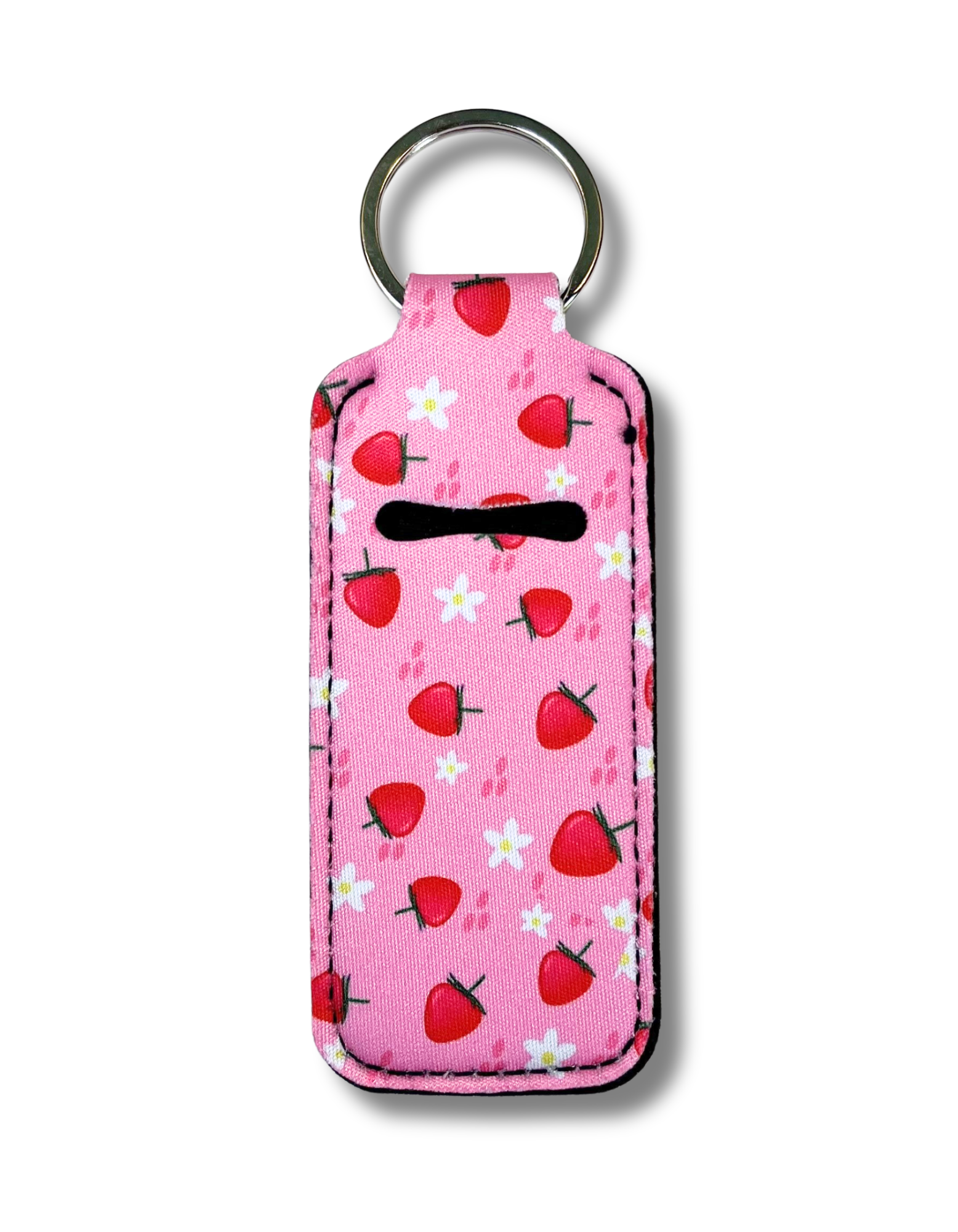 Lip Gloss Holder: Strawberries & Daisies