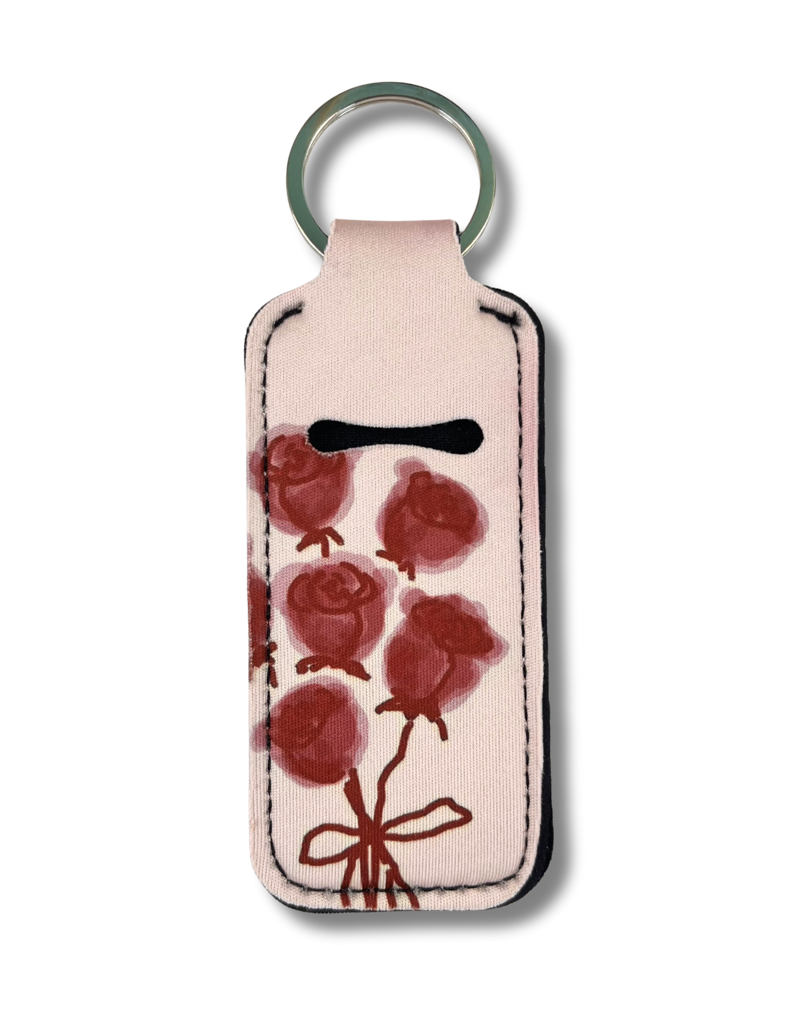 Lip Gloss Holder: Roses in Burgundy