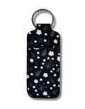 Lip Gloss Holder: Daisies in Black