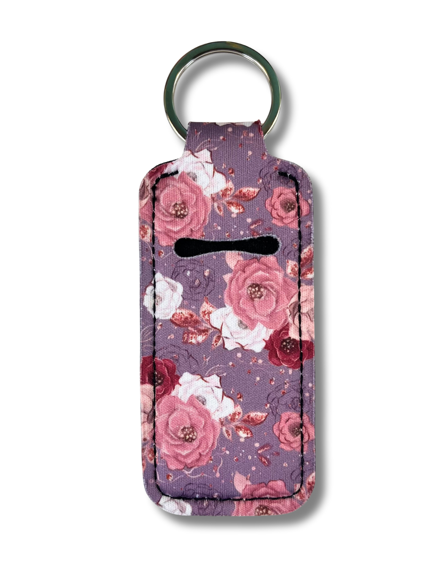 Lip Gloss Holder: Roses in Plum
