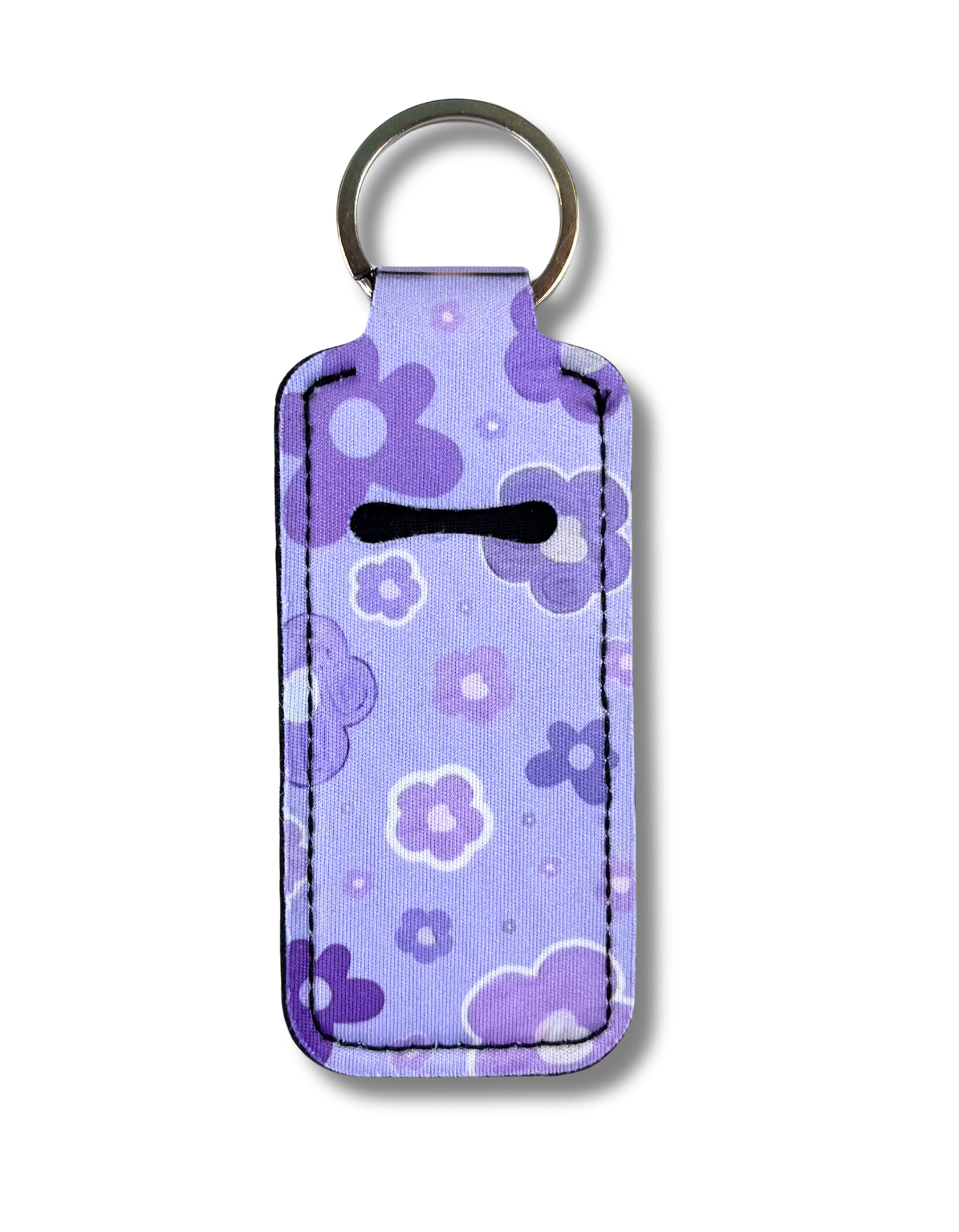 Lip Gloss Holder: Flowers in Purple