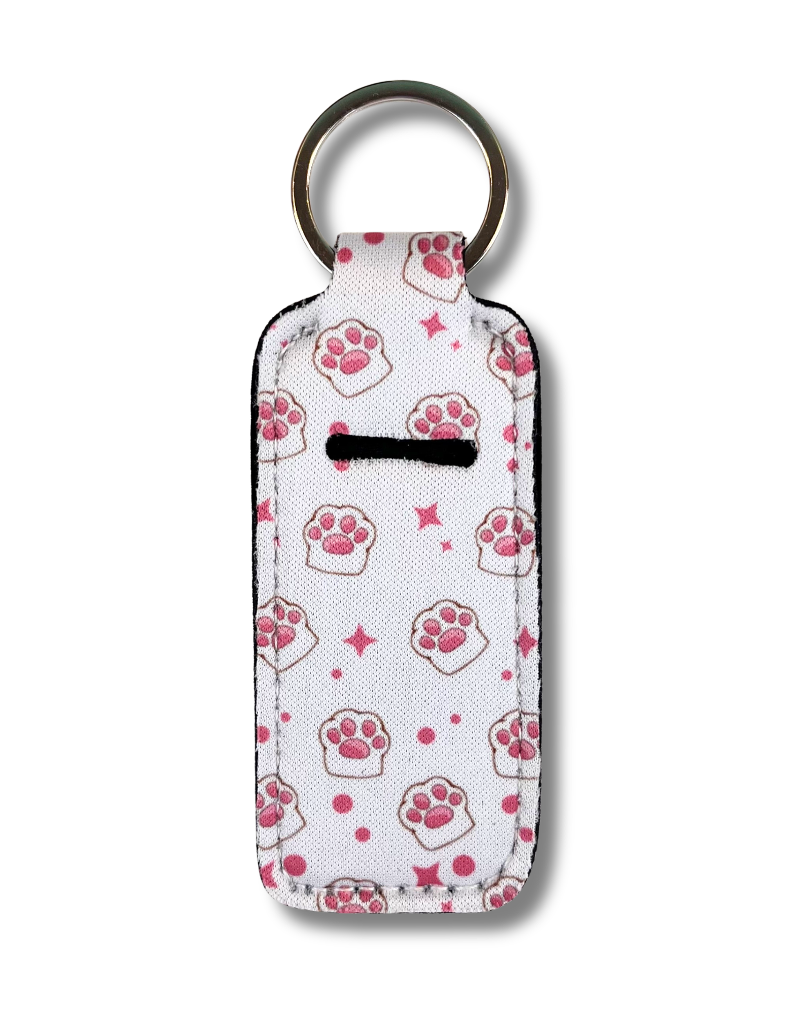 Lip Gloss Holder: Paws in White