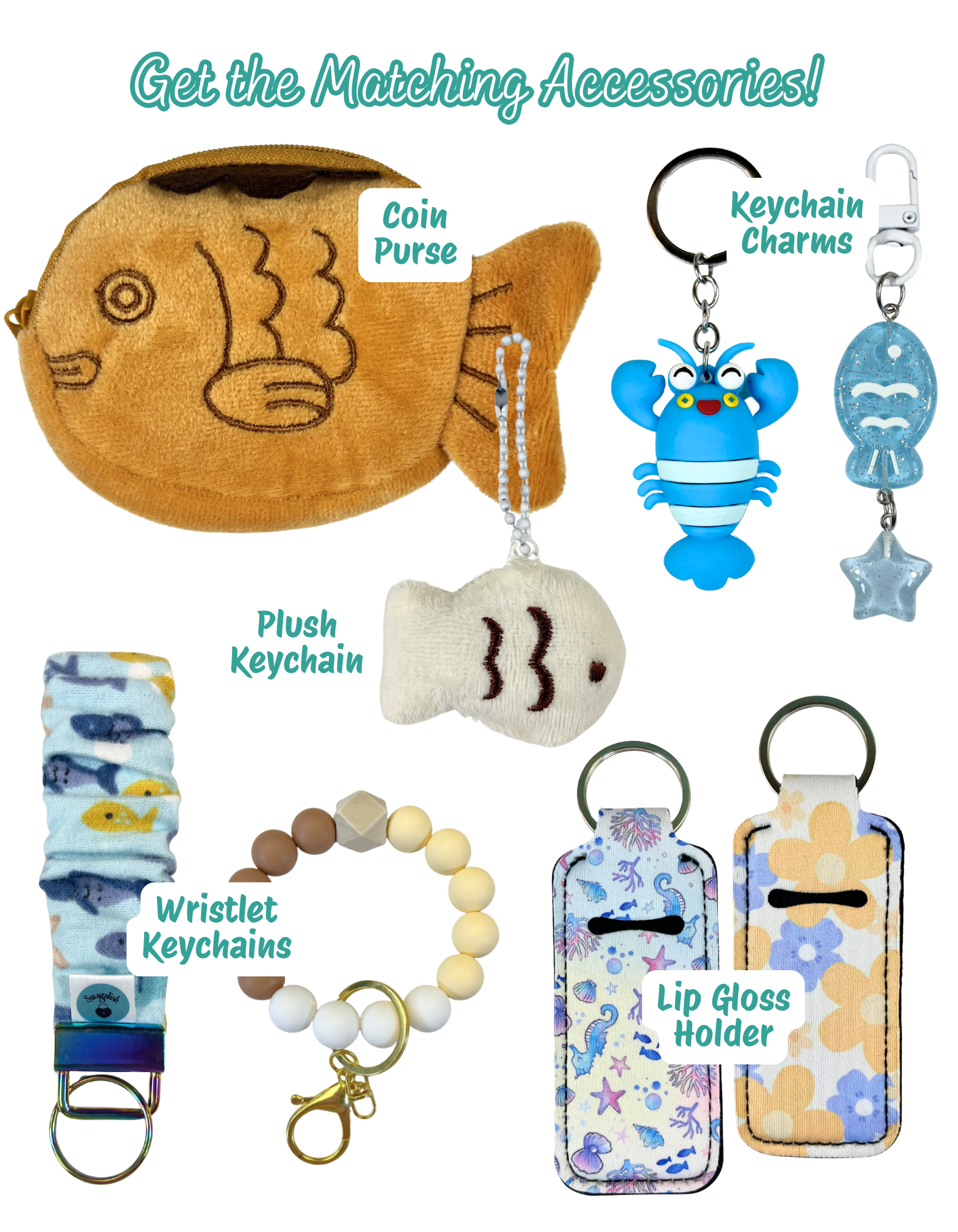 Wristlet-Scrunchie: Fish