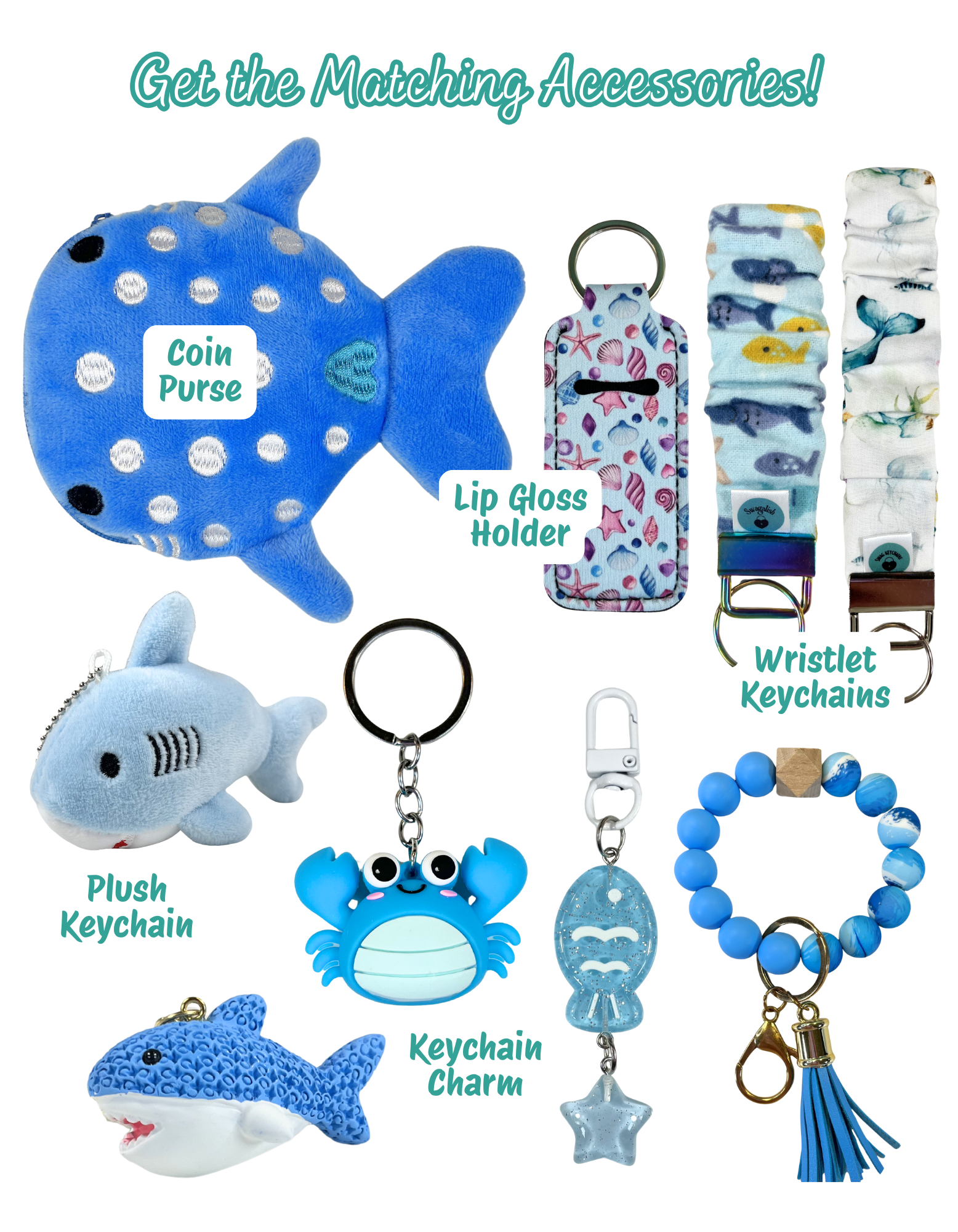Wristlet-Scrunchie: Fish