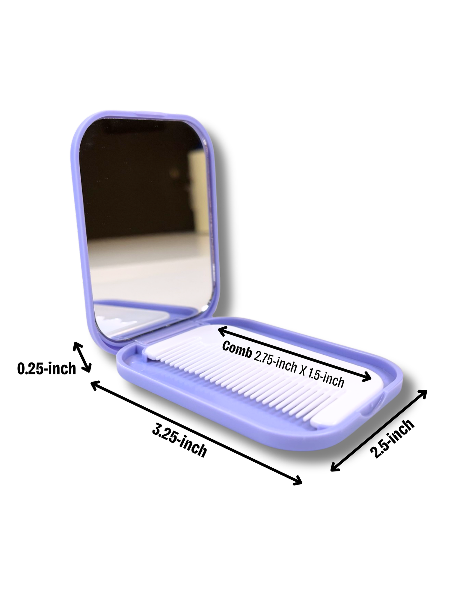 Mini Folding Mirror & Comb Combo