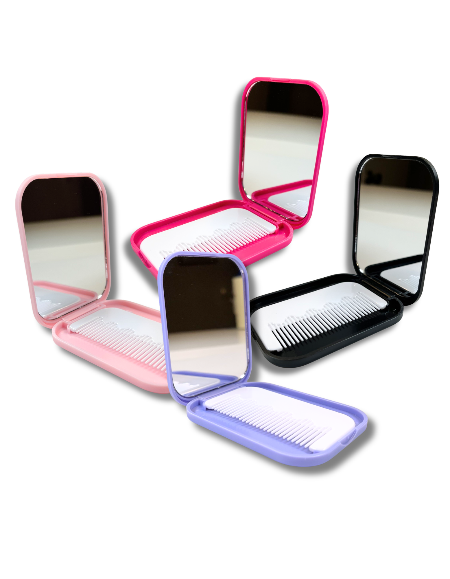 Mini Folding Mirror & Comb Combo