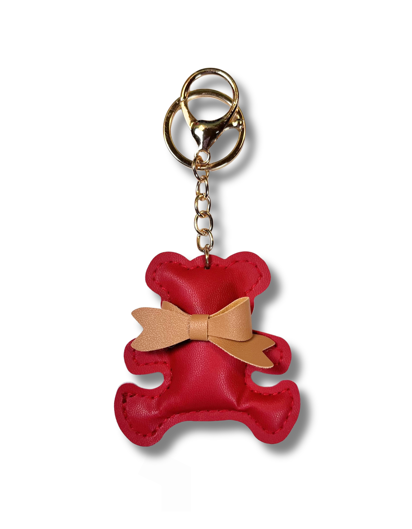 Keychain Charm: Bear with Bow