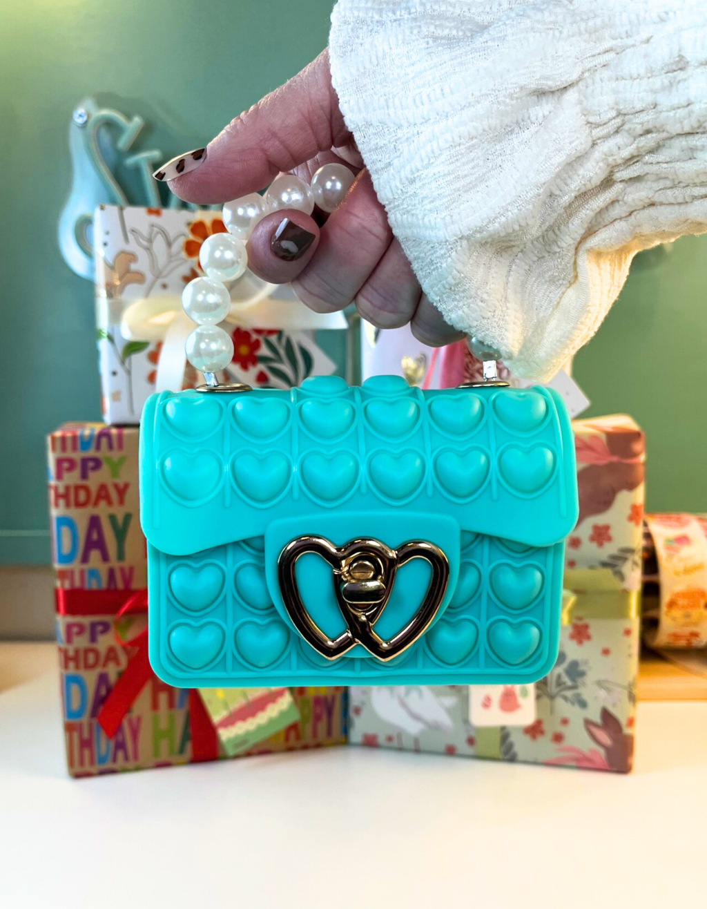 Mini Purse: Jelly Hearts
