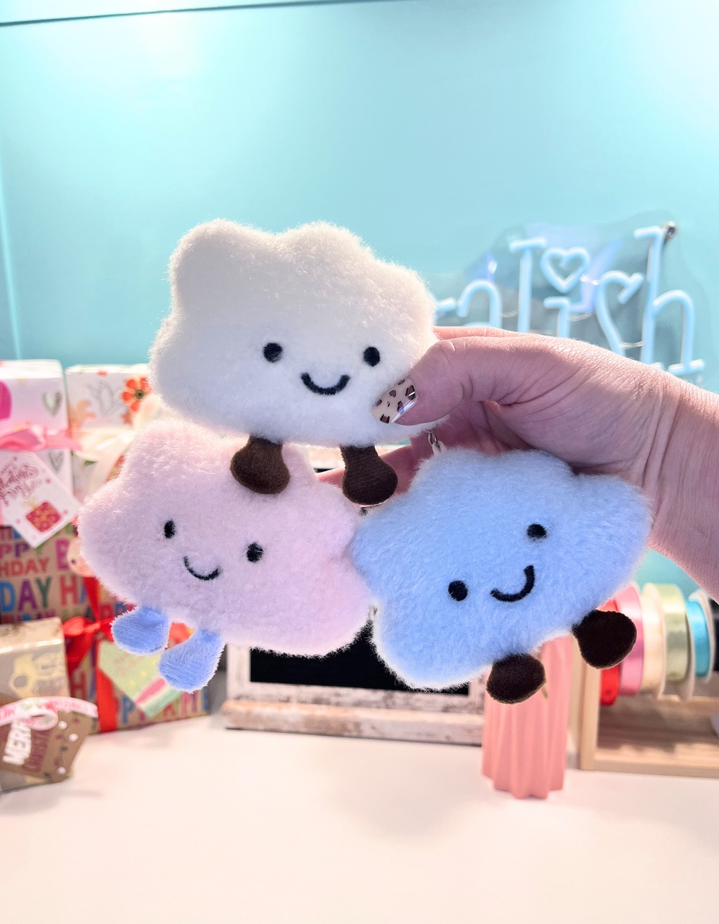 Keychain Plush: Clouds
